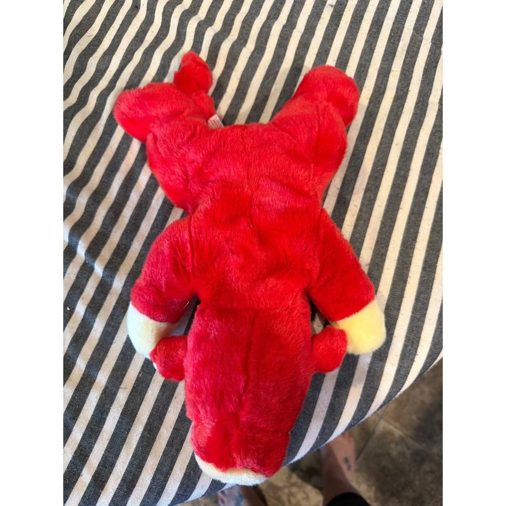 Ty Beanie Buddies Snort the Bull Red Plush Stuffed Animal 1998 Vintage Toy